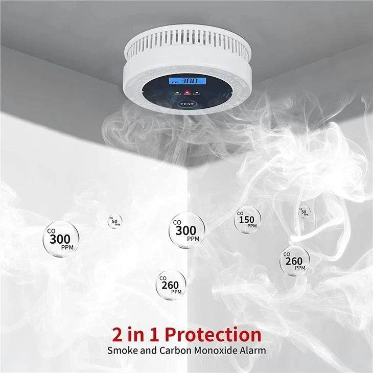 Photoelectric Smoke Alarm And Electrochemical Co Alarm