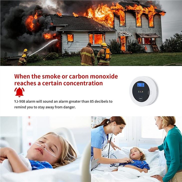 Photoelectric Smoke Alarm And Electrochemical Co Alarm